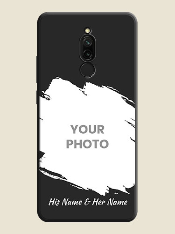 Custom Grunge Brush Strokes - Photo on Space Black Soft Matte Back Cover - Redmi 8 - alternate view