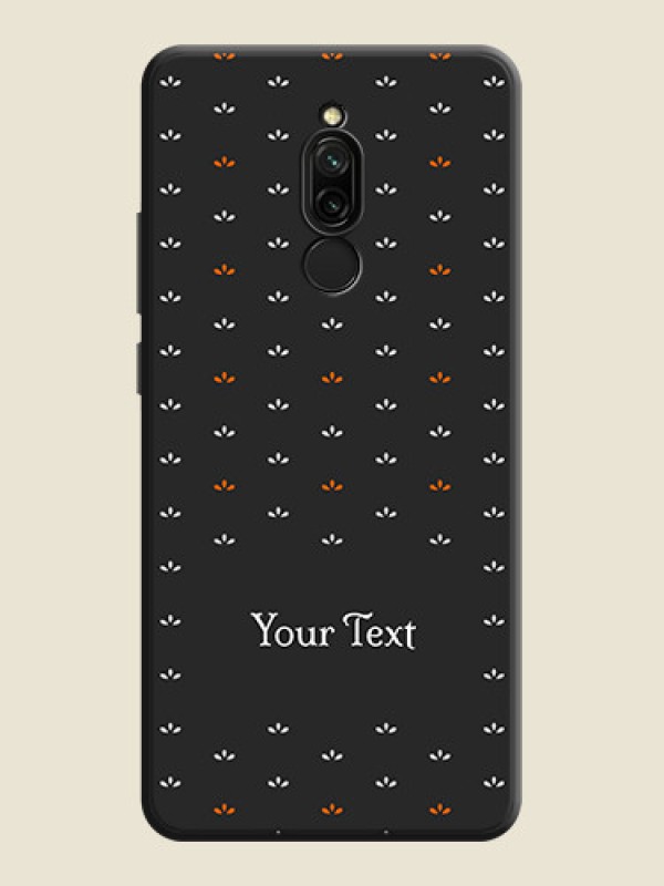 Custom Simple Pattern With Custom Text On Space Black Personalized Soft Matte Phone Covers -Xiaomi Redmi 8 - alternate view