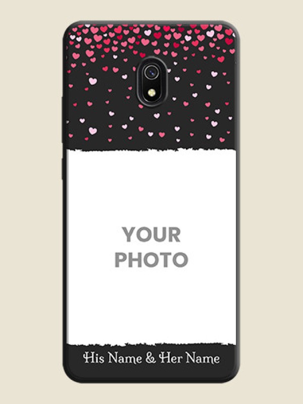 Custom Fall in Love with Your Partner  - Photo on Space Black Soft Matte Phone Cover - Redmi 8A - alternate view