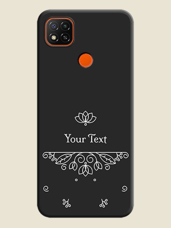 Custom Lotus Garden Custom Text On Space Black Personalized Soft Matte Phone Covers -Xiaomi Redmi 9 Activ - alternate view