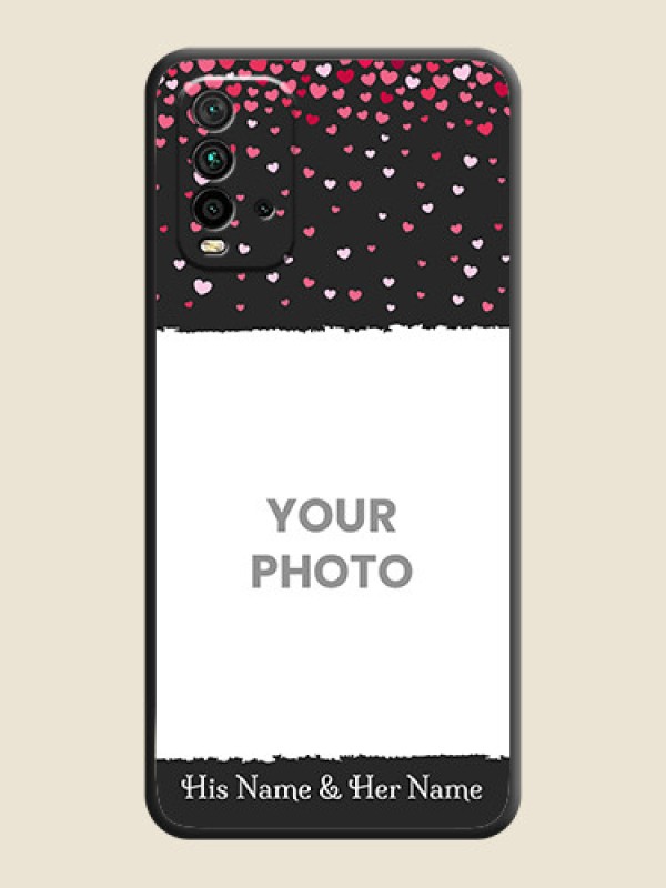 Custom Fall in Love with Your Partner  on Photo on Space Black Soft Matte Phone Cover - Redmi 9 Power - alternate view