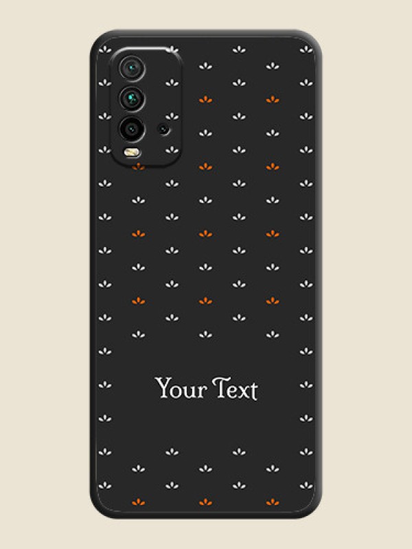 Custom Simple Pattern With Custom Text On Space Black Personalized Soft Matte Phone Covers -Xiaomi Redmi 9 Power - alternate view