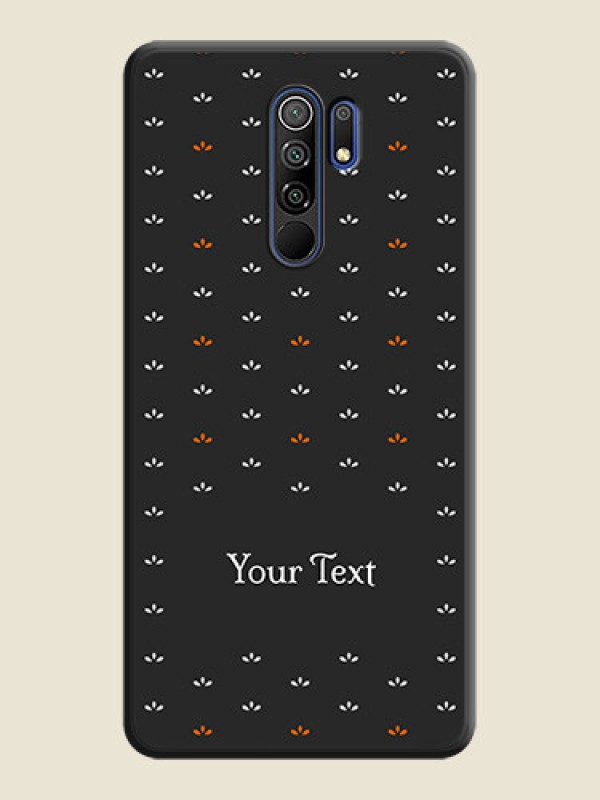 Custom Simple Pattern With Custom Text On Space Black Personalized Soft Matte Phone Covers -Xiaomi Redmi 9 Prime - alternate view