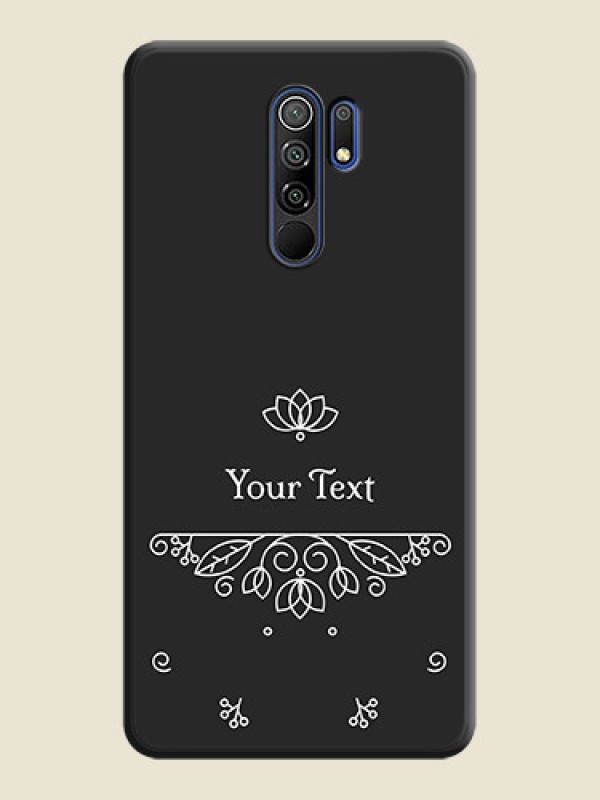 Custom Lotus Garden Custom Text On Space Black Personalized Soft Matte Phone Covers -Xiaomi Redmi 9 Prime - alternate view