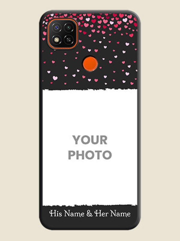Custom Fall in Love with Your Partner  on Photo on Space Black Soft Matte Phone Cover - Redmi 9 - alternate view