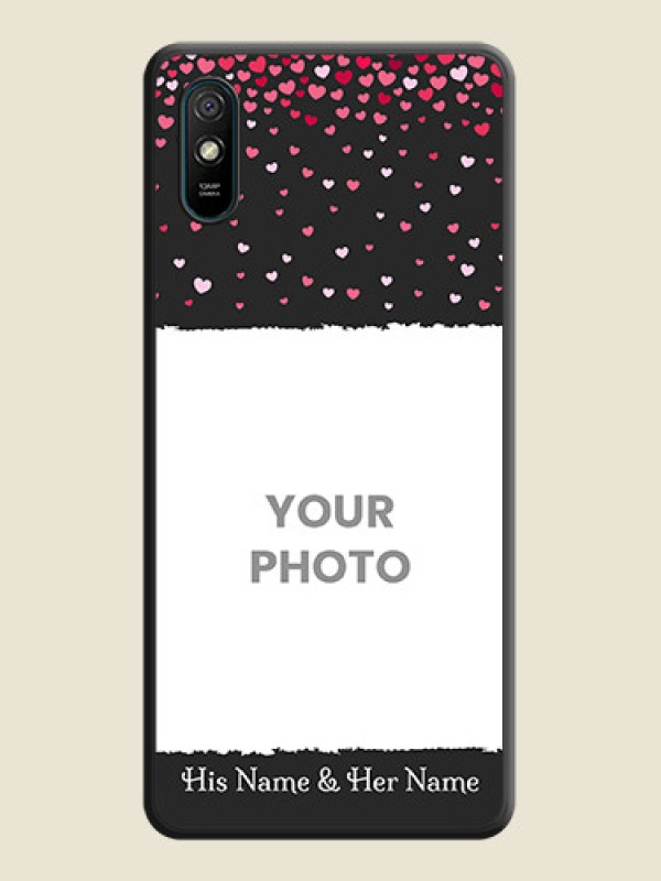 Custom Fall in Love with Your Partner  on Photo on Space Black Soft Matte Phone Cover - Redmi 9A - alternate view