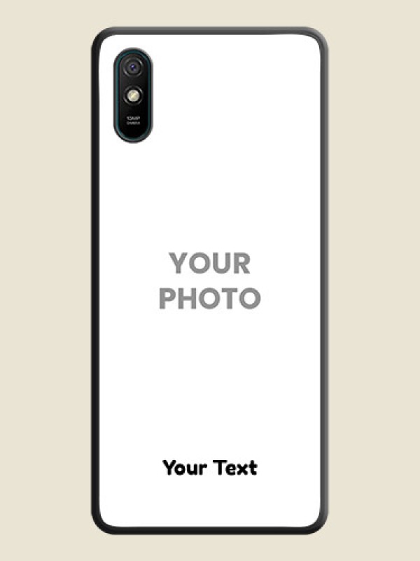 Custom Full Single Pic Upload With Text On Space Black Personalized Soft Matte Phone Covers -Xiaomi Redmi 9I Sport - alternate view