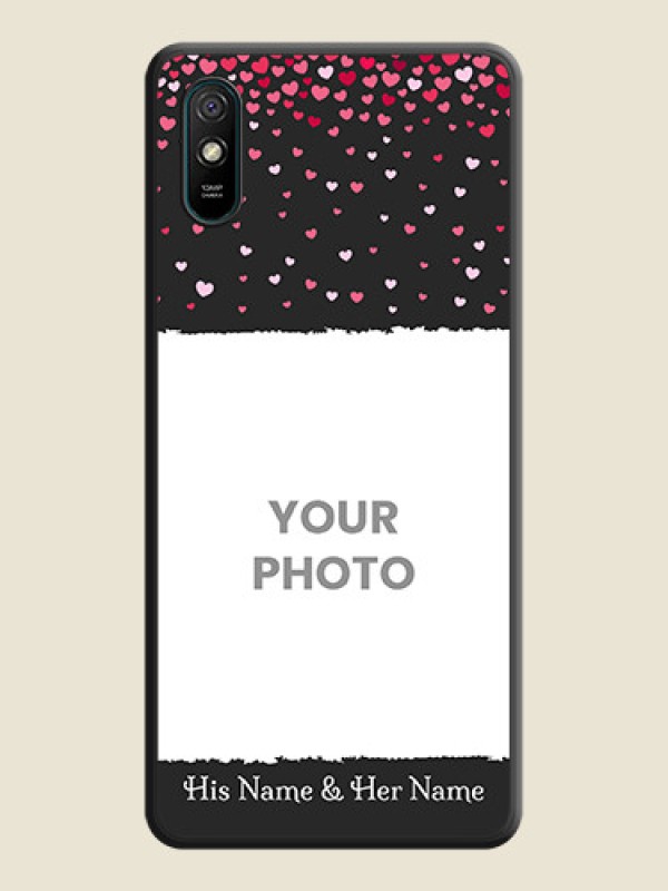 Custom Fall in Love with Your Partner  on Photo on Space Black Soft Matte Phone Cover - Redmi 9i - alternate view