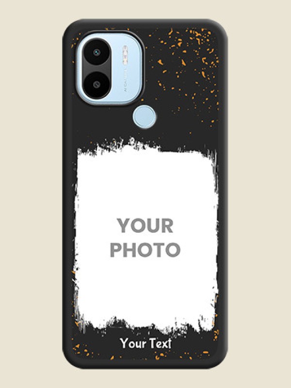 Custom Spray Free Design on Photo on Space Black Soft Matte Phone Cover - Xiaomi Redmi A1 Plus - alternate view