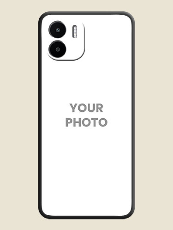 Custom Full Single Pic Upload On Space Black Personalized Soft Matte Phone Covers -Xiaomi Redmi A1 - alternate view