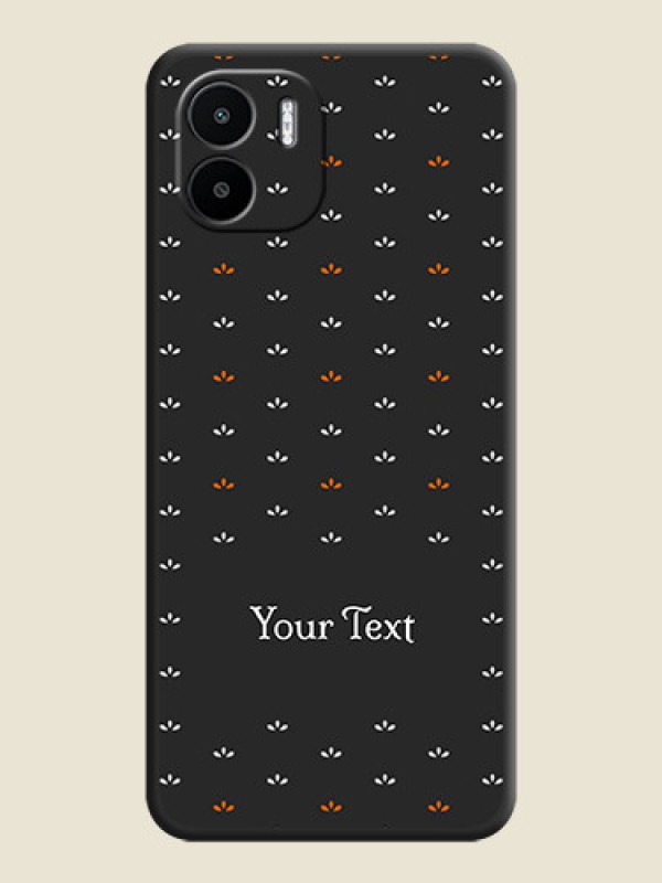 Custom Simple Pattern With Custom Text On Space Black Personalized Soft Matte Phone Covers -Xiaomi Redmi A1 - alternate view