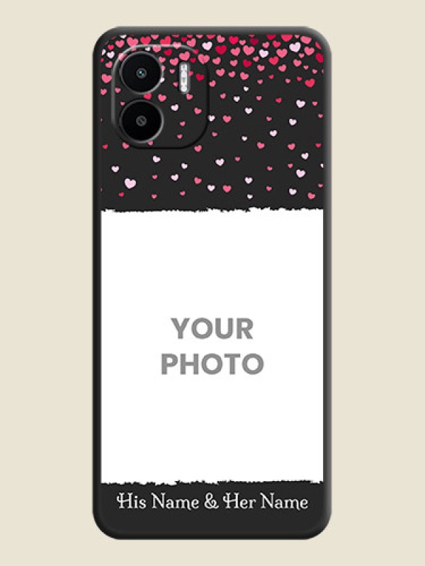 Custom Fall in Love with Your Partner  on Photo on Space Black Soft Matte Phone Cover - Xiaomi Redmi A2 - alternate view