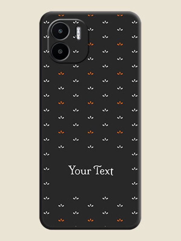 Custom Simple Pattern With Custom Text On Space Black Personalized Soft Matte Phone Covers -Xiaomi Redmi A2 - alternate view