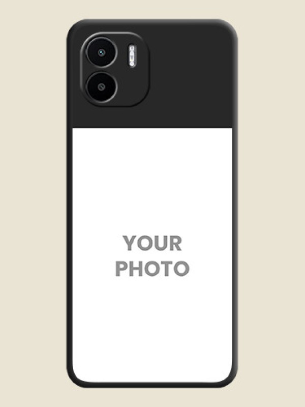 Custom Image Upload With Space Black Color On Custom Soft Matte Mobile Back Cover - Xiaomi Redmi A2 - alternate view