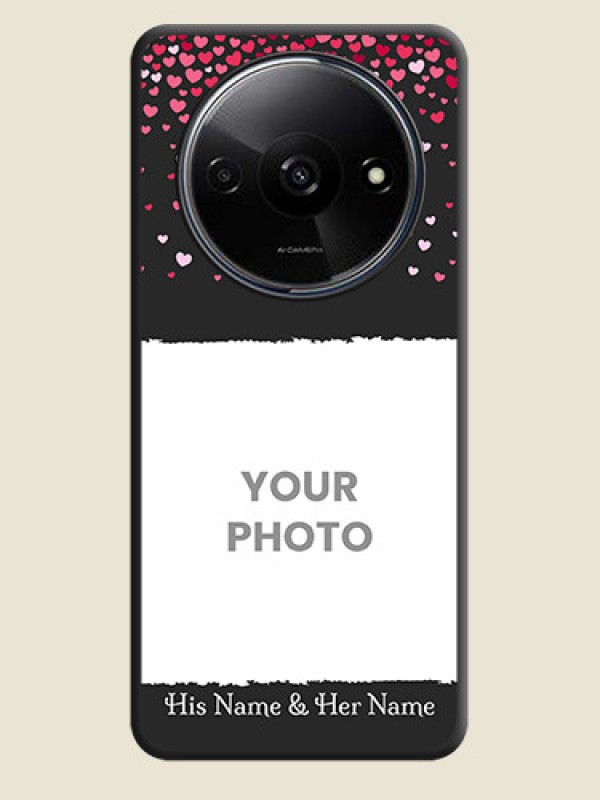 Custom Fall in Love with Your Partner on Photo On Space Black Custom Soft Matte Mobile Back Cover - Redmi A3X - alternate view