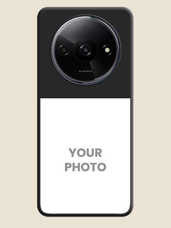 Custom Image Upload With Space Black Color On Custom Soft Matte Mobile Back Cover - Xiaomi Redmi A3X - alternate view