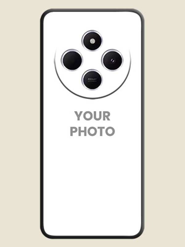 Custom Full Single Pic Upload On Space Black Custom Soft Matte Mobile Back Cover - Xiaomi Redmi A4 5G - alternate view