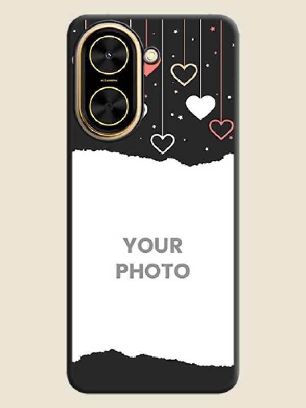 Custom Love Hangings with Splash Wave Picture On Space Black Custom Soft Matte Mobile Back Cover - Xiaomi Redmi A5 - alternate view