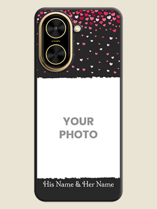 Custom Fall in Love with Your Partner on Photo On Space Black Custom Soft Matte Mobile Back Cover - Xiaomi Redmi A5 - alternate view