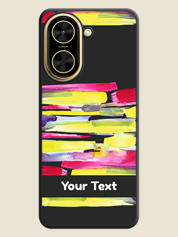 Custom Brush Coloured On Space Black Custom Soft Matte Mobile Back Cover - Xiaomi Redmi A5 - alternate view