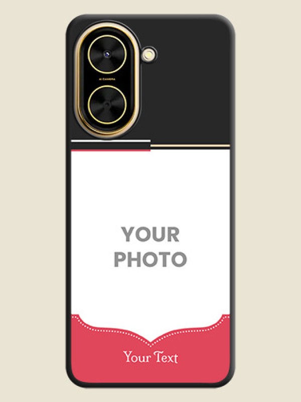 Custom Classic Plain Design with Name On Space Black Custom Soft Matte Mobile Back Cover - Xiaomi Redmi A5 - alternate view