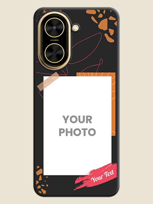 Custom Orange Photo Frame On Space Black Custom Soft Matte Mobile Back Cover - Xiaomi Redmi A5 - alternate view