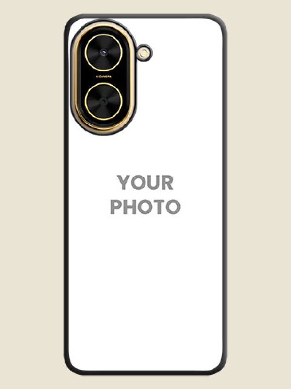 Custom Full Single Pic Upload On Space Black Custom Soft Matte Mobile Back Cover - Xiaomi Redmi A5 - alternate view