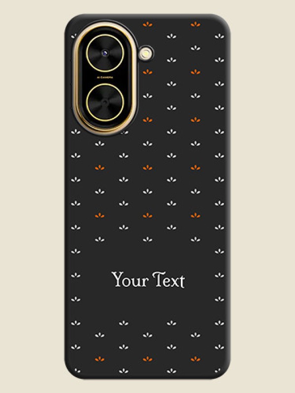 Custom Simple Pattern With Custom Text On Space Black Custom Soft Matte Mobile Back Cover - Xiaomi Redmi A5 - alternate view