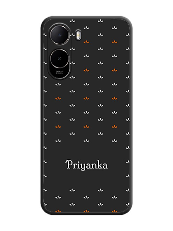 Custom Simple Pattern With Custom Text On Space Black Custom Soft Matte Mobile Back Cover - Xiaomi Redmi A7 Pro 4G - alternate view