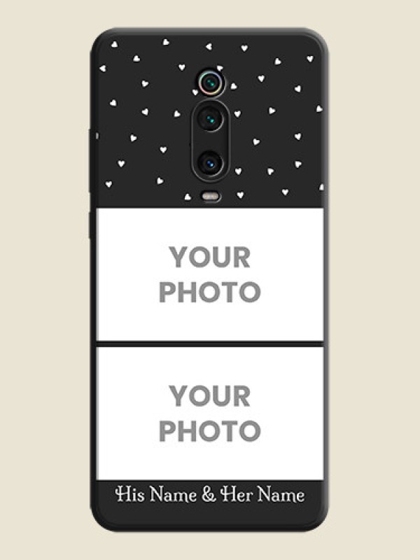 Custom Miniature Love Symbols with Name on Space Black Custom Soft Matte Back Cover - Redmi K20 Pro - alternate view