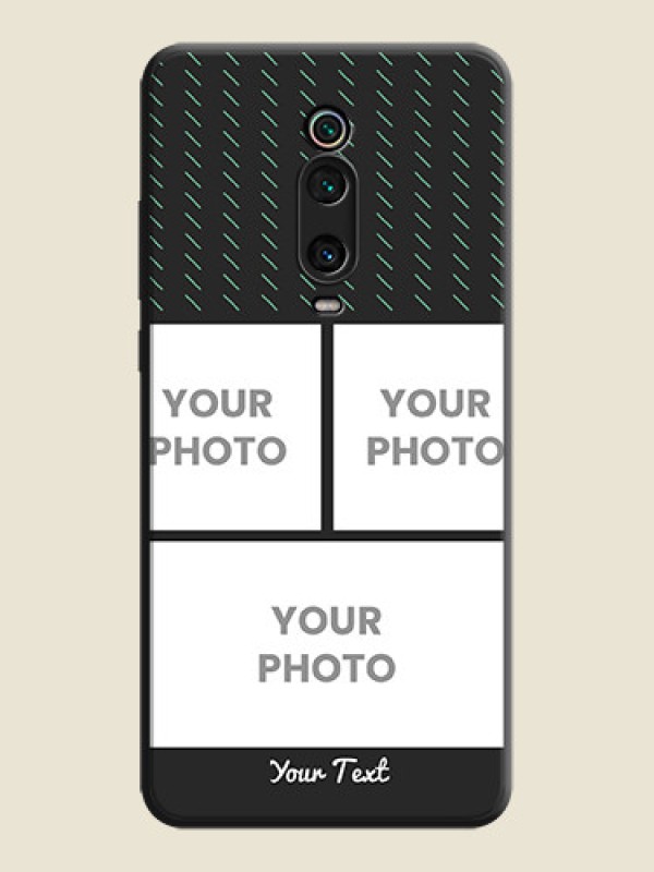 Custom Cross Dotted Pattern with 2 Image Holder  on Personalised Space Black Soft Matte Cases - Redmi K20 Pro - alternate view