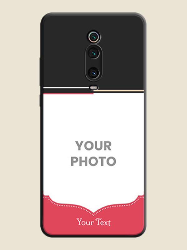 Custom Classic Plain Design with Name - Photo on Space Black Soft Matte Phone Cover - Redmi K20 Pro - alternate view
