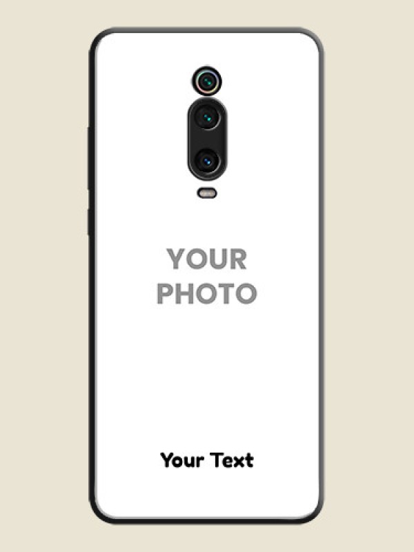 Custom Full Single Pic Upload With Text On Space Black Personalized Soft Matte Phone Covers -Xiaomi Redmi K20 Pro - alternate view