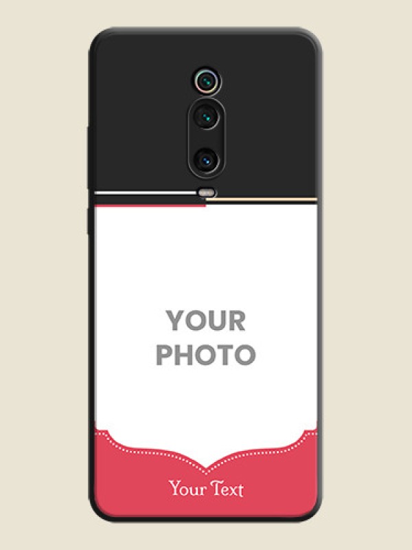 Custom Classic Plain Design with Name - Photo on Space Black Soft Matte Phone Cover - Redmi K20 - alternate view