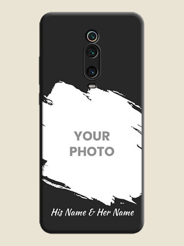 Custom Grunge Brush Strokes - Photo on Space Black Soft Matte Back Cover - Redmi K20 - alternate view