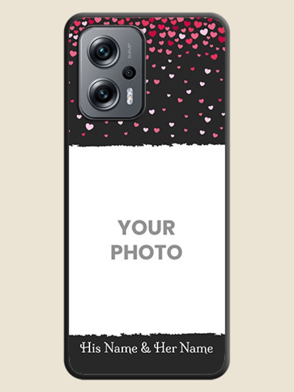 Custom Fall in Love with Your Partner  on Photo on Space Black Soft Matte Phone Cover - Xiaomi Redmi K50I 5G - alternate view