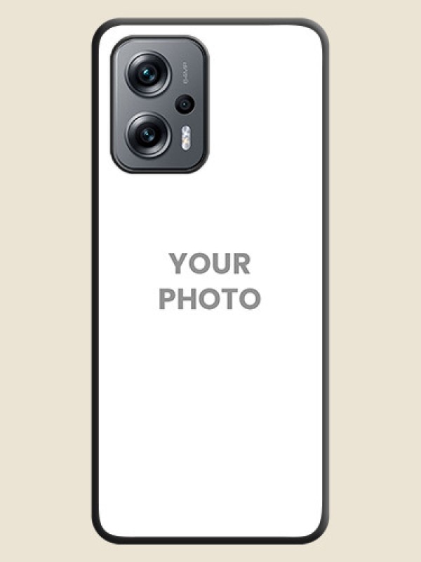Custom Full Single Pic Upload On Space Black Personalized Soft Matte Phone Covers -Xiaomi Redmi K50I 5G - alternate view
