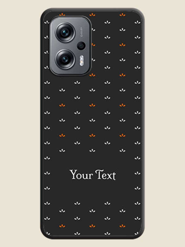 Custom Simple Pattern With Custom Text On Space Black Personalized Soft Matte Phone Covers -Xiaomi Redmi K50I 5G - alternate view