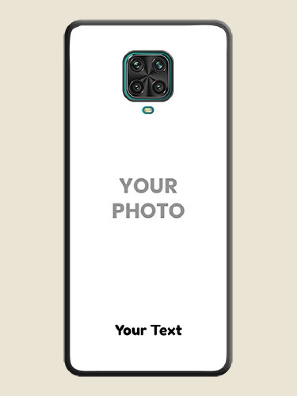 Custom Full Single Pic Upload With Text On Space Black Personalized Soft Matte Phone Covers -Xiaomi Redmi Note 10 Lite - alternate view
