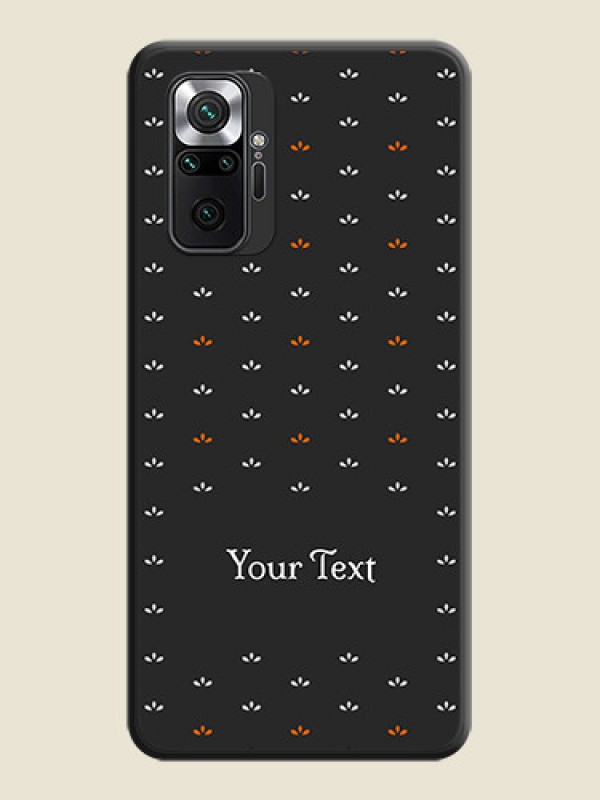 Custom Simple Pattern With Custom Text On Space Black Personalized Soft Matte Phone Covers -Xiaomi Redmi Note 10 Pro Max - alternate view