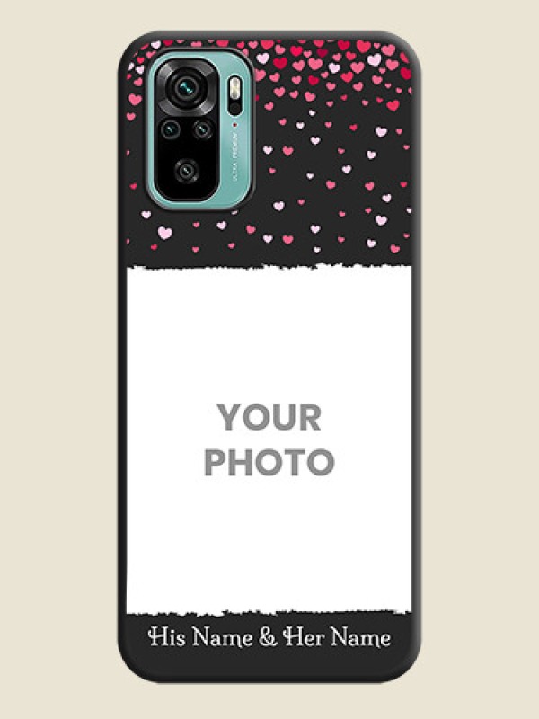 Custom Fall in Love with Your Partner  on Photo on Space Black Soft Matte Phone Cover - Redmi Note 10 - alternate view