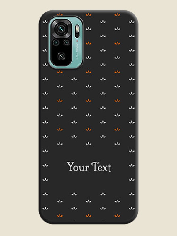 Custom Simple Pattern With Custom Text On Space Black Personalized Soft Matte Phone Covers -Xiaomi Redmi Note 10 - alternate view
