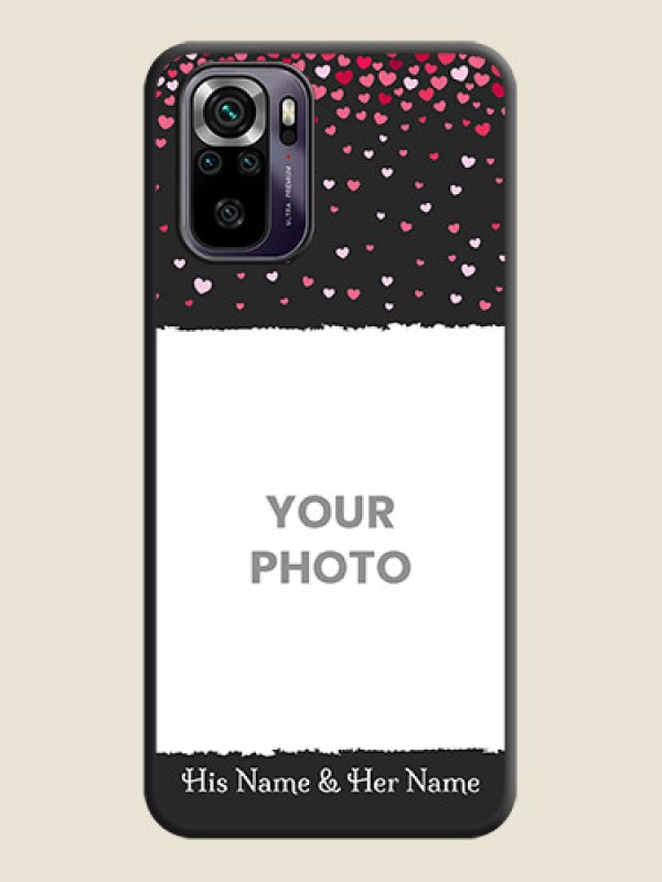 Custom Fall in Love with Your Partner  on Photo on Space Black Soft Matte Phone Cover - Redmi Note 10s - alternate view