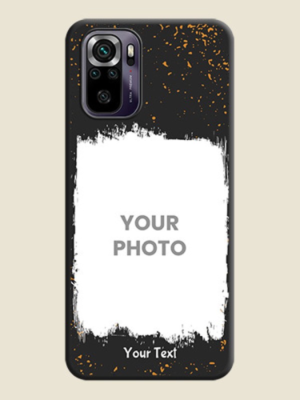 Custom Spray Free Design on Photo on Space Black Soft Matte Phone Cover - Redmi Note 10s - alternate view