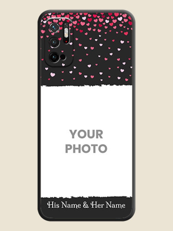 Custom Fall in Love with Your Partner  on Photo on Space Black Soft Matte Phone Cover - Redmi Note 10T 5G - alternate view