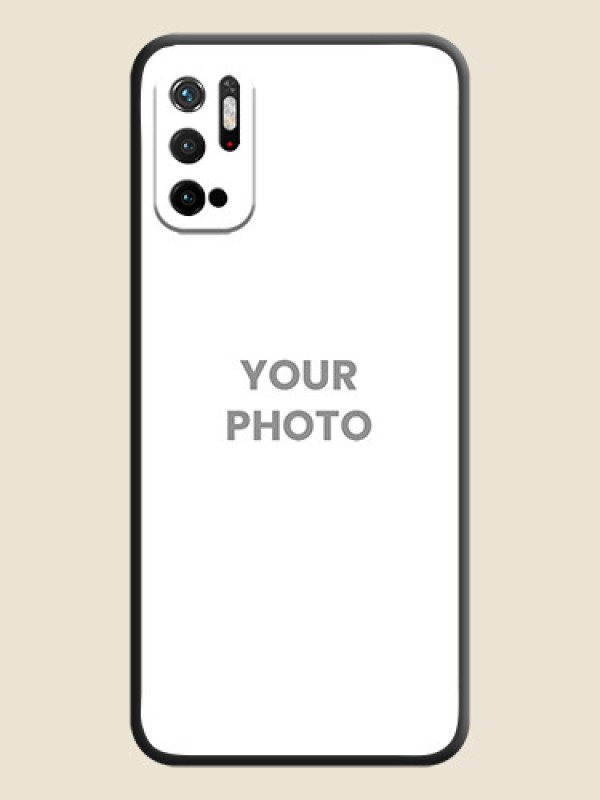 Custom Full Single Pic Upload On Space Black Personalized Soft Matte Phone Covers -Xiaomi Redmi Note 10T 5G - alternate view