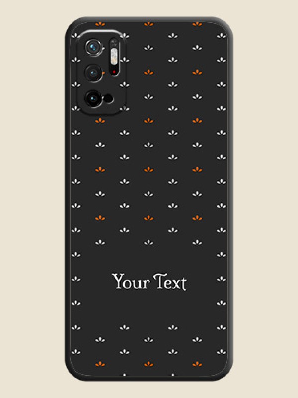 Custom Simple Pattern With Custom Text On Space Black Personalized Soft Matte Phone Covers -Xiaomi Redmi Note 10T 5G - alternate view