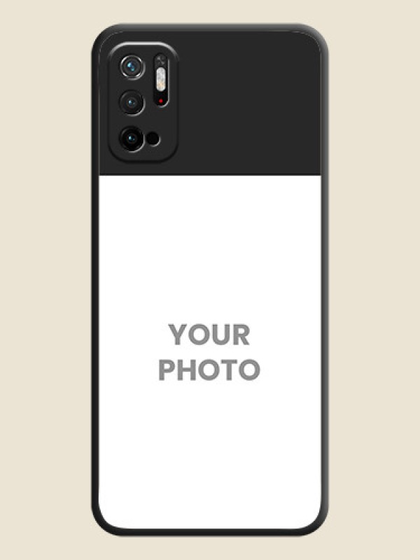 Custom Image Upload With Space Black Color On Custom Soft Matte Mobile Back Cover - Xiaomi Redmi Note 10T 5G - alternate view