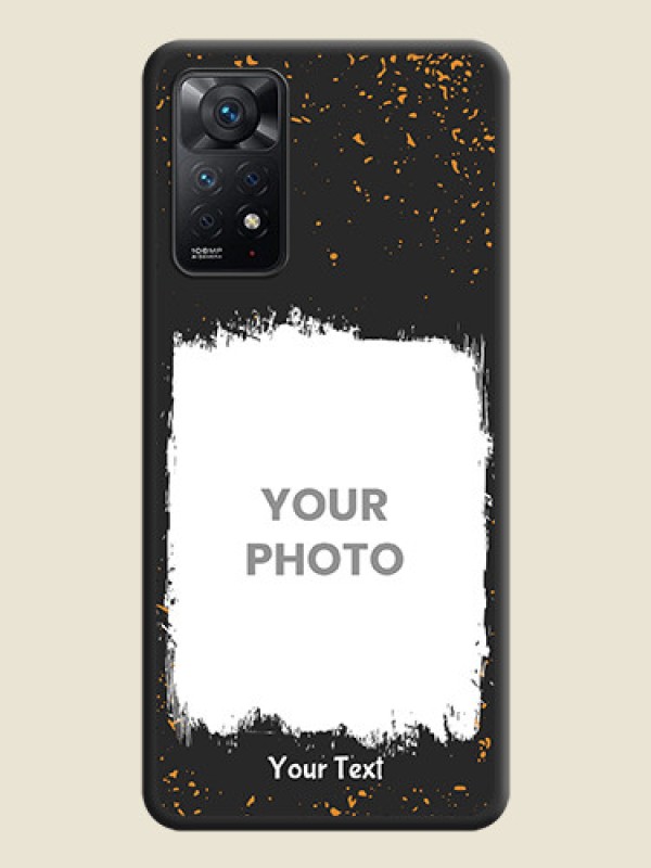 Custom Spray Free Design on Photo on Space Black Soft Matte Phone Cover - Redmi Note 11 Pro 5G - alternate view