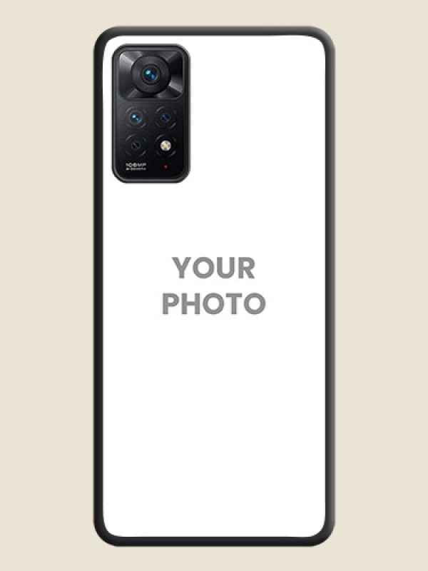 Custom Full Single Pic Upload On Space Black Personalized Soft Matte Phone Covers -Xiaomi Redmi Note 11 Pro 5G - alternate view